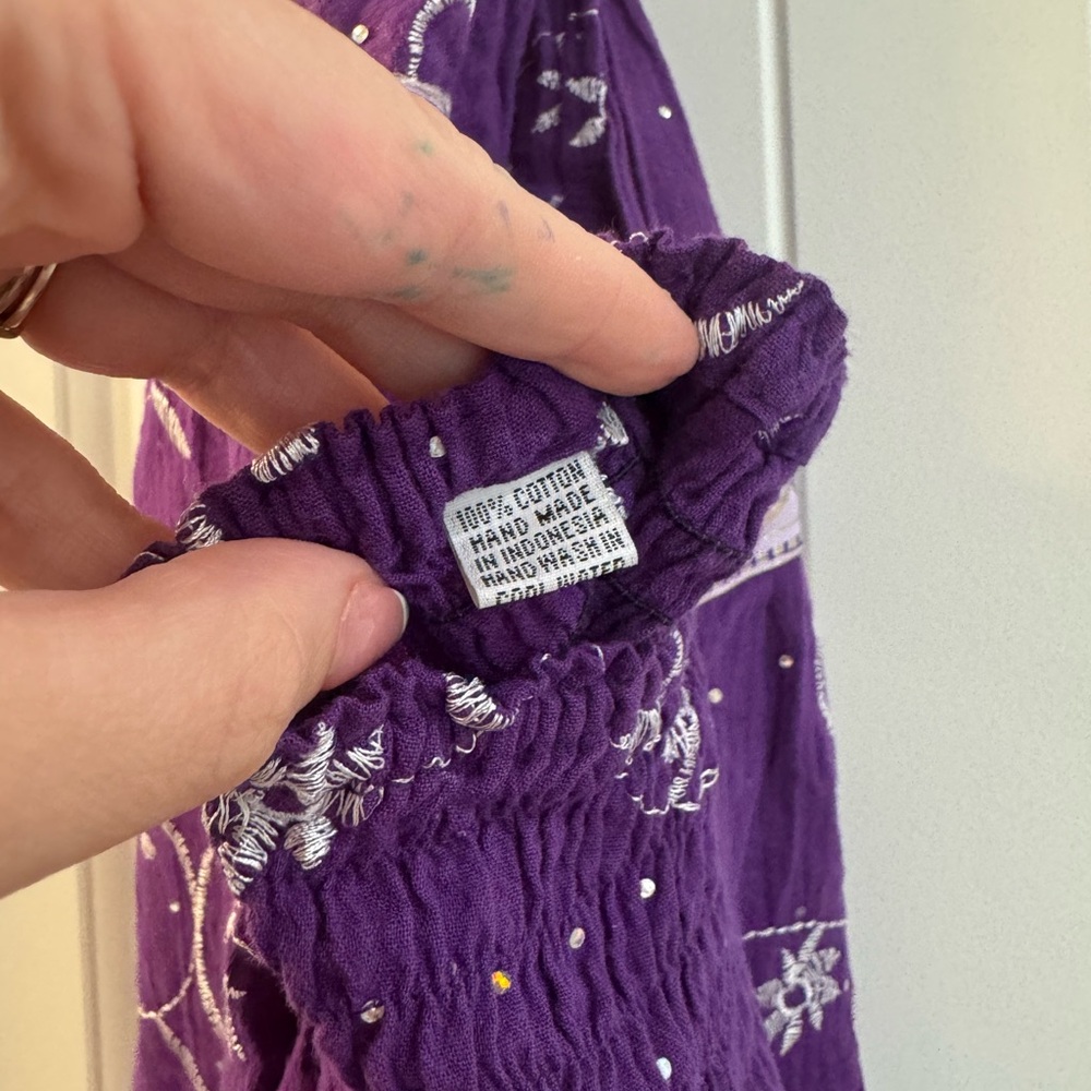 Elegant Purple Halter Dress - Picture 3 of 4